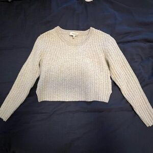 Babaton Wool and Linen Crop Sweater